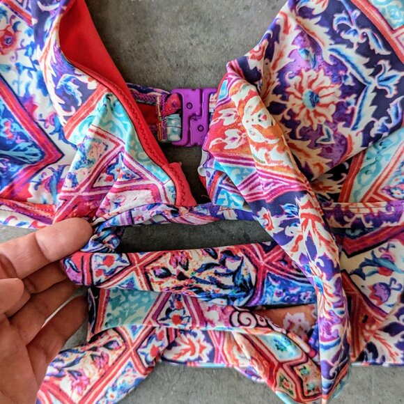 Seafolly Australia Badmode Kashmir Bralette Bikini Swimsuit size 8/10 - Picture 5 of 13